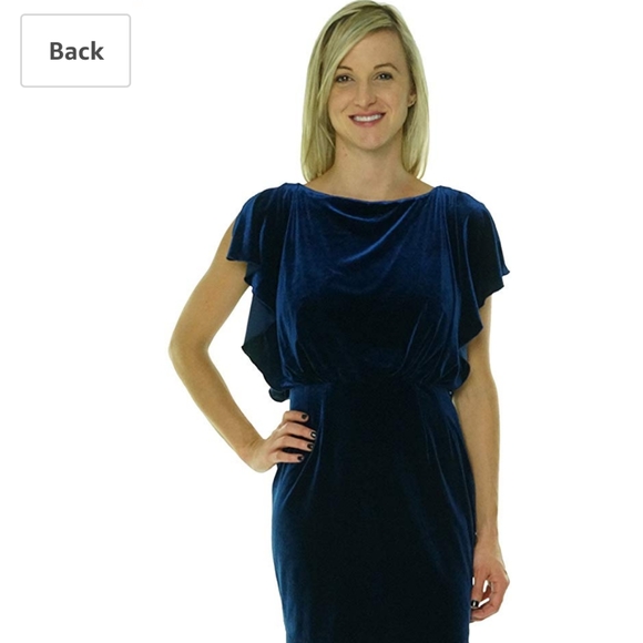 Blue Velvet Jessica Simpson Short Dress - Picture 1 of 6